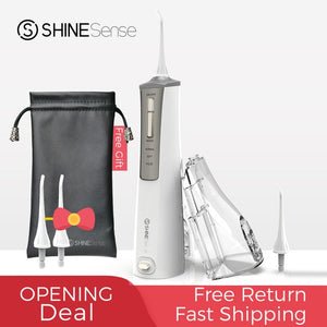 ShineSense SIO200 Oral Irrigator Water Flosser Dental Water Jet Teeth Cleaner Rechargeable with Travel Bag for Xiaomi Waterpik