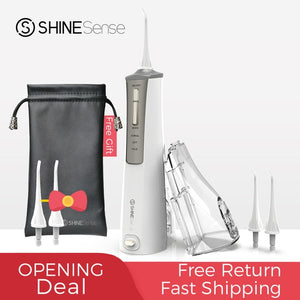 ShineSense SIO200 Oral Irrigator Water Flosser Dental Water Jet Teeth Cleaner Rechargeable with Travel Bag for Xiaomi Waterpik