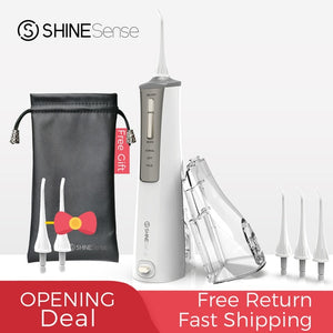ShineSense SIO200 Oral Irrigator Water Flosser Dental Water Jet Teeth Cleaner Rechargeable with Travel Bag for Xiaomi Waterpik